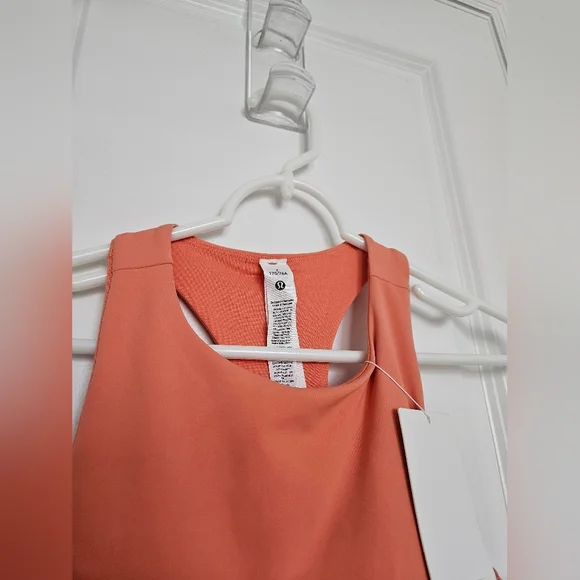 NWT Lululemon Swift Speed Cropped Tank TopB/C Cup Coral Kiss Size 2 - Picture 10 of 16